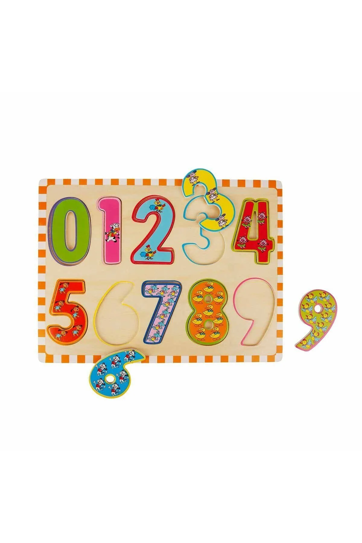 5215 -Wooden Puzzle Numbers 10 Parça - Görsel 2