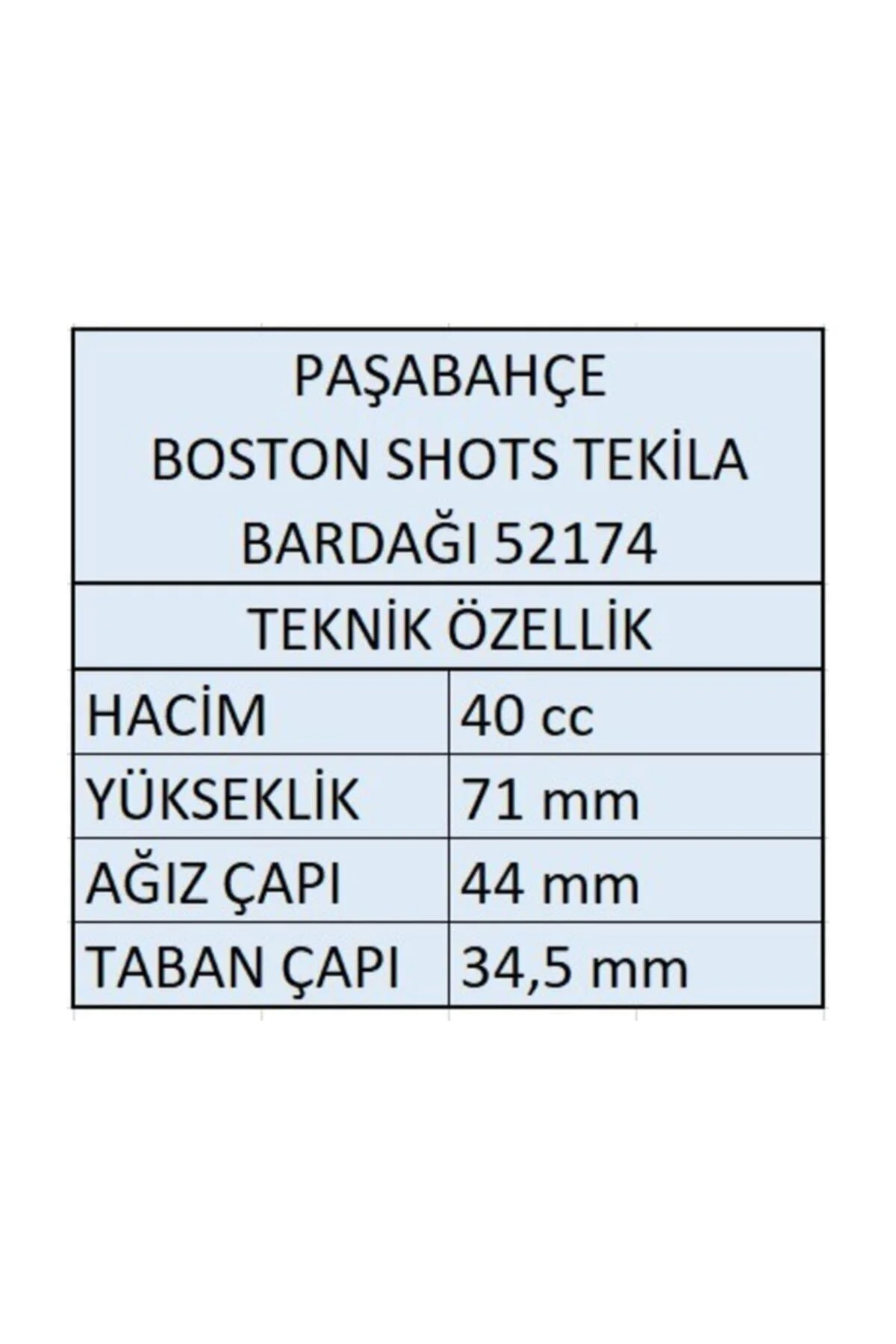 52174 Boston Shot Bardak 12 Li - Tekila Bardağı 52174 Boston Shot Bardak 12 Li - Tekila Bardağı