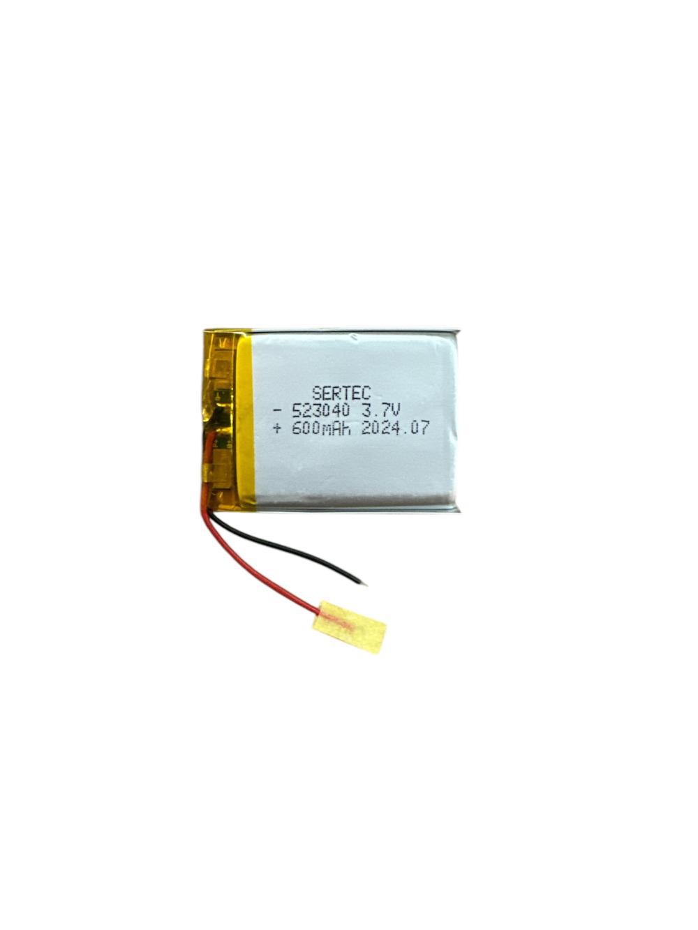 523040 3.7V 600 MAh Li-Polymer Pil Devreli/1.5A 523040 3.7V 600 MAh Li-Polymer Pil Devreli/1.5A