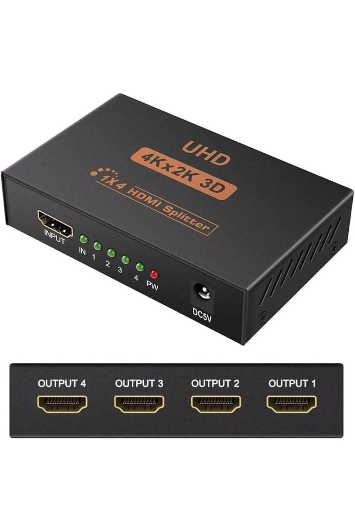 5234 4 Port Uhd 4k Hdmi Switch Ekran Monitör Splitter Çoklayıcı Ç