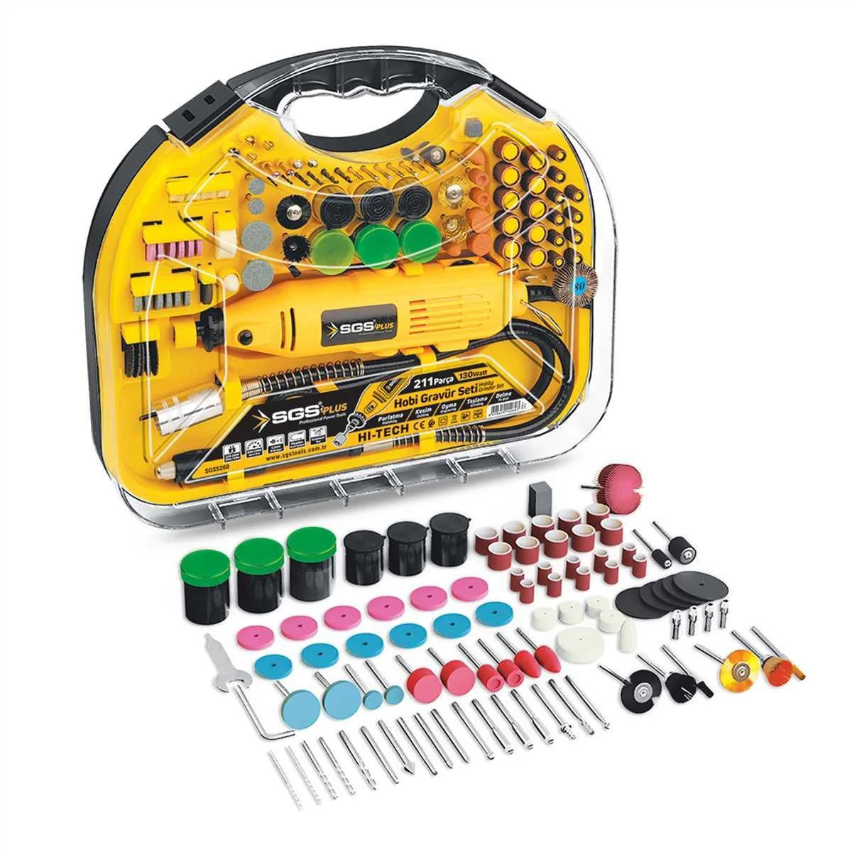 5260 Hobi Grür Seti 130 Watt 211 Parça