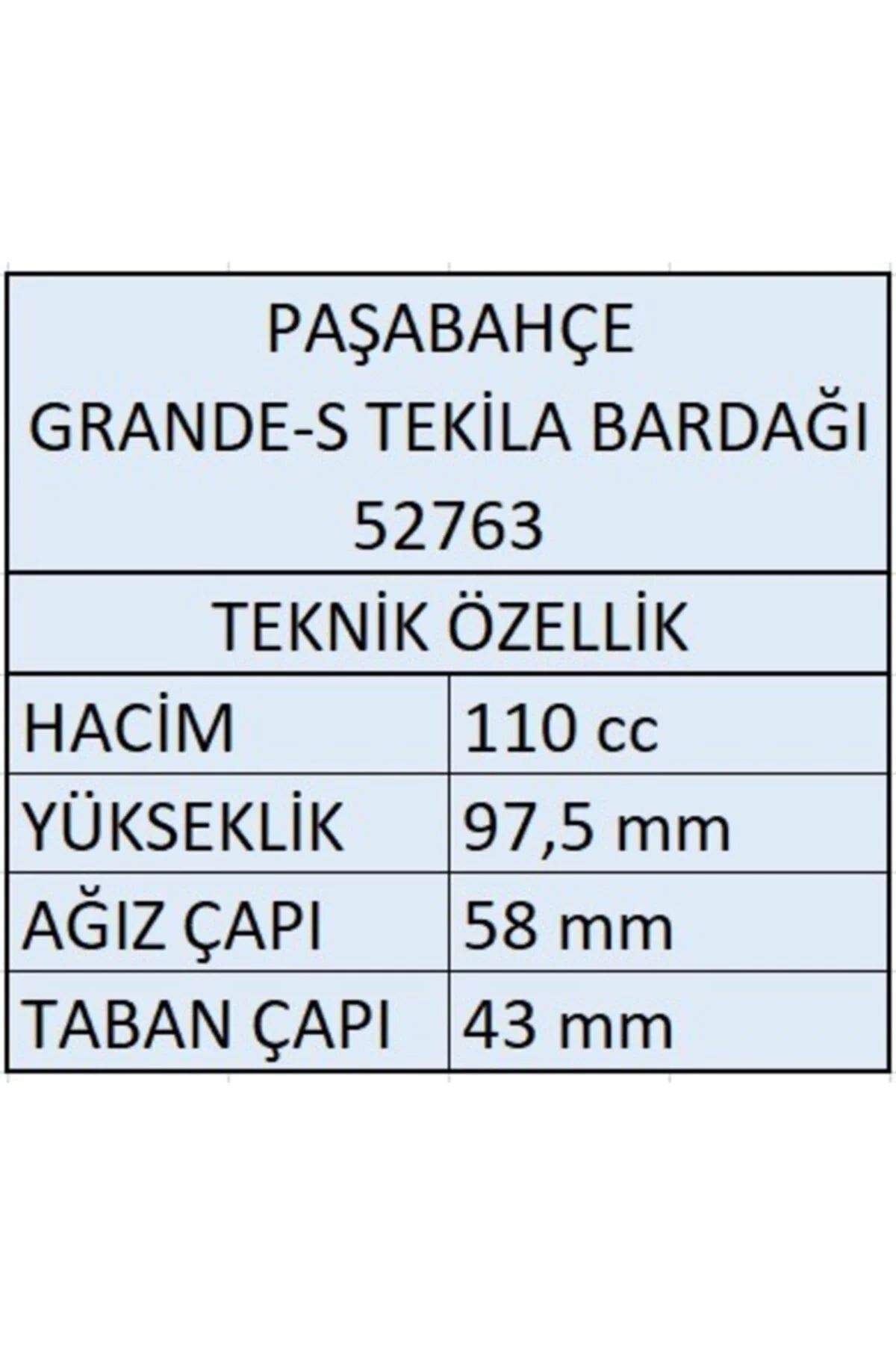 52763 Grande-s Vokta Tekila Shot Bardağı - 12 Adet