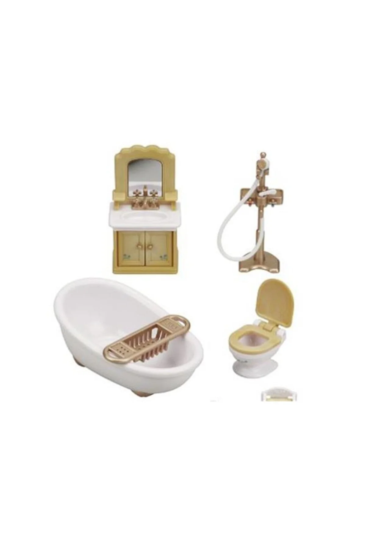 5286 Sylvanian Families, Banyo Seti, 20 parça ,+3 yaş, figürler ayrı satılır.