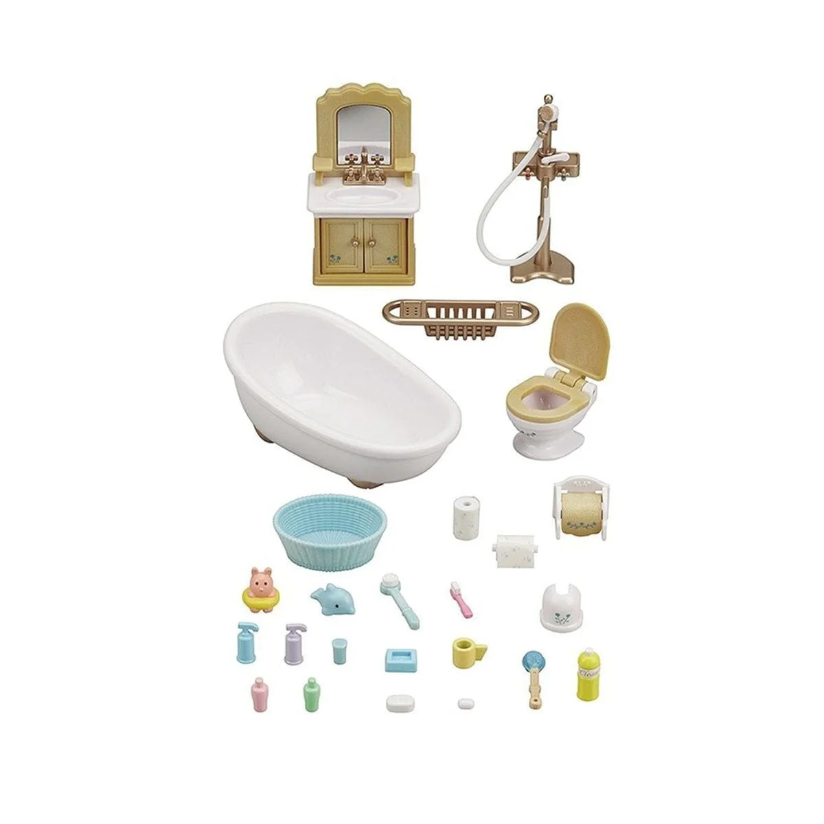 5286 Sylvanian Families, Banyo Seti, 20 parça ,+3 yaş, figürler ayrı satılır. Fiyatı, Yorumları ve Özellikleri