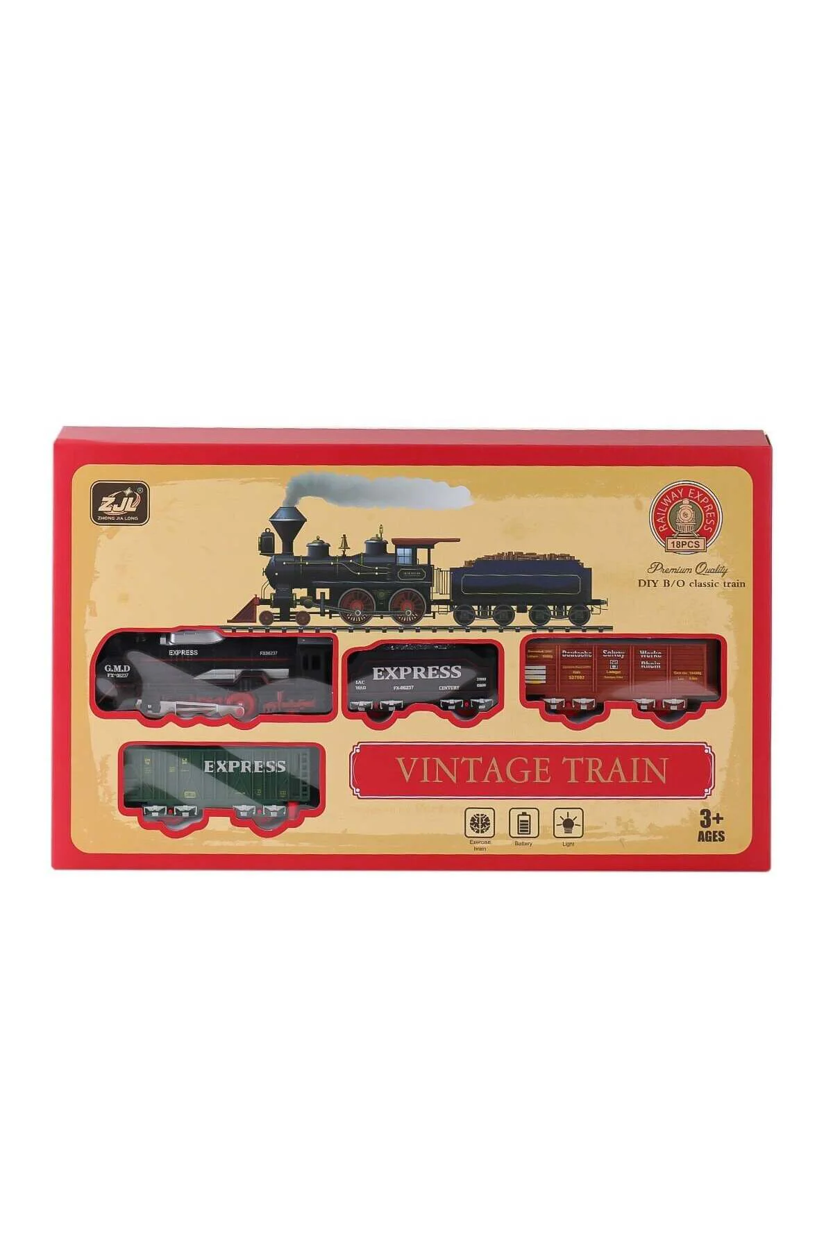 5299-69 Işıklı Tren 18 Parça