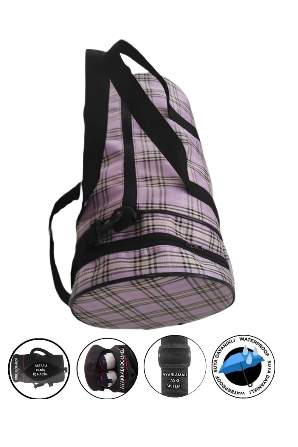 530 Denye Silindir Spor Çantası