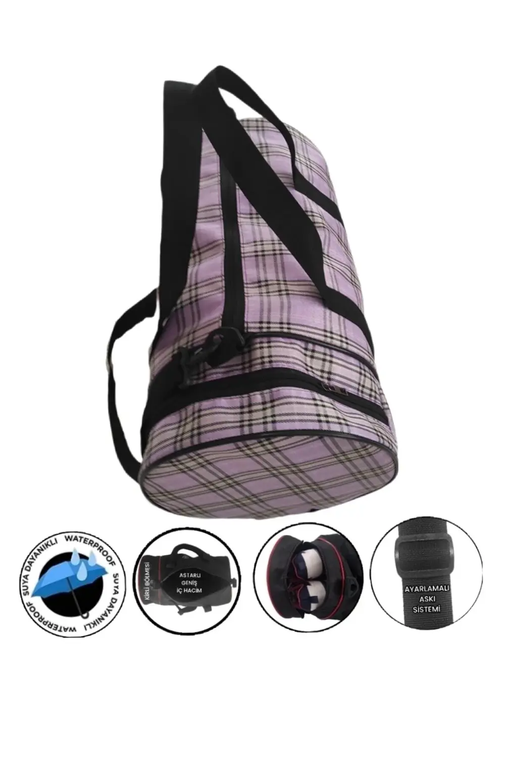 530 Denye Silindir Spor Çantası