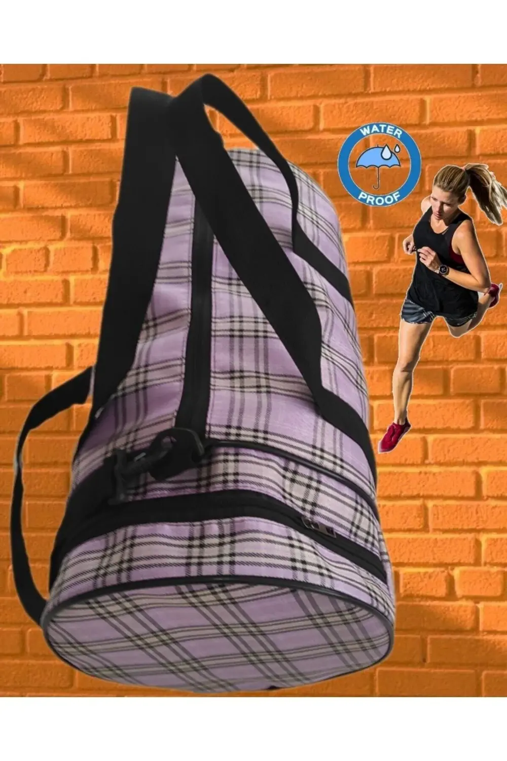 530 Denye Silindir Spor Çantası