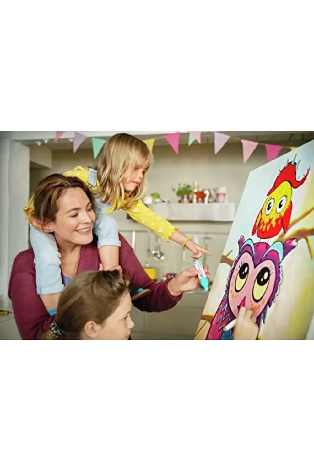 5300 Akrilik Markör 5'Li Set, Temel Renkler, 5 Akrilik Seti, Yuva