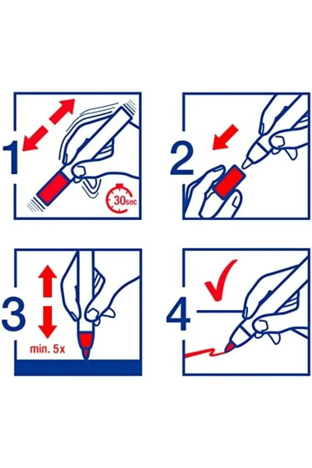 5300 Akrilik Markör 5'Li Set, Temel Renkler, 5 Akrilik Seti, Yuva