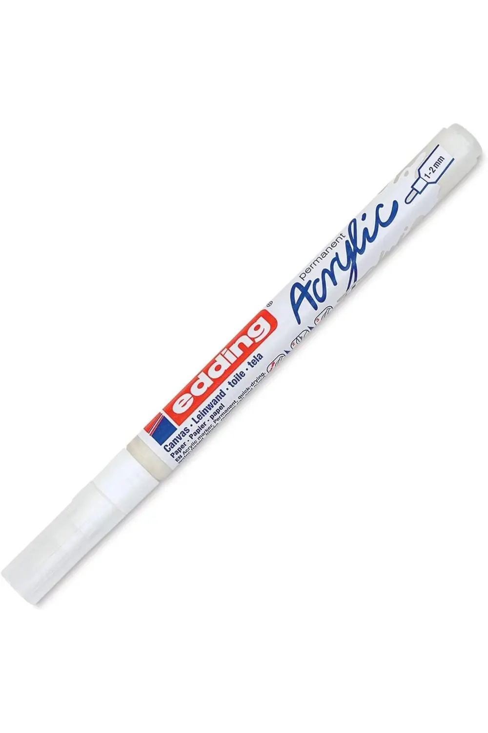 5300 akrilik markör ince - beyaz - 1 su geçirmez akrilik markör -