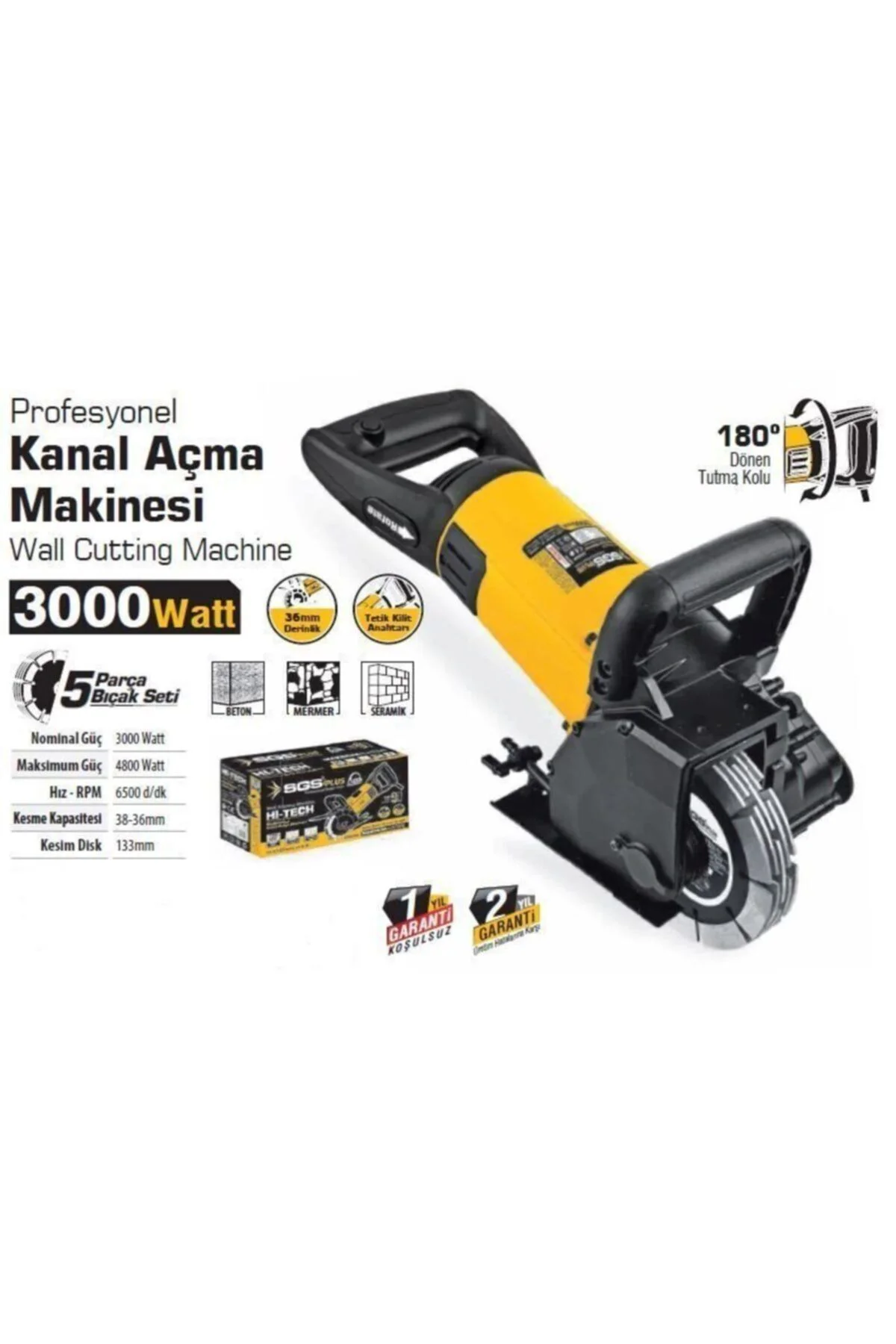 5300 Kanal Açma Makinesi 3000 Watt