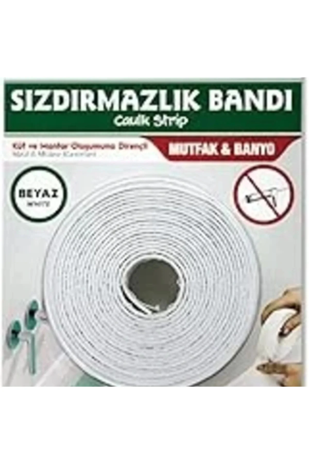 53.01.007 Sızdırmaz Bant, Beyaz, 38Mmx3.35M