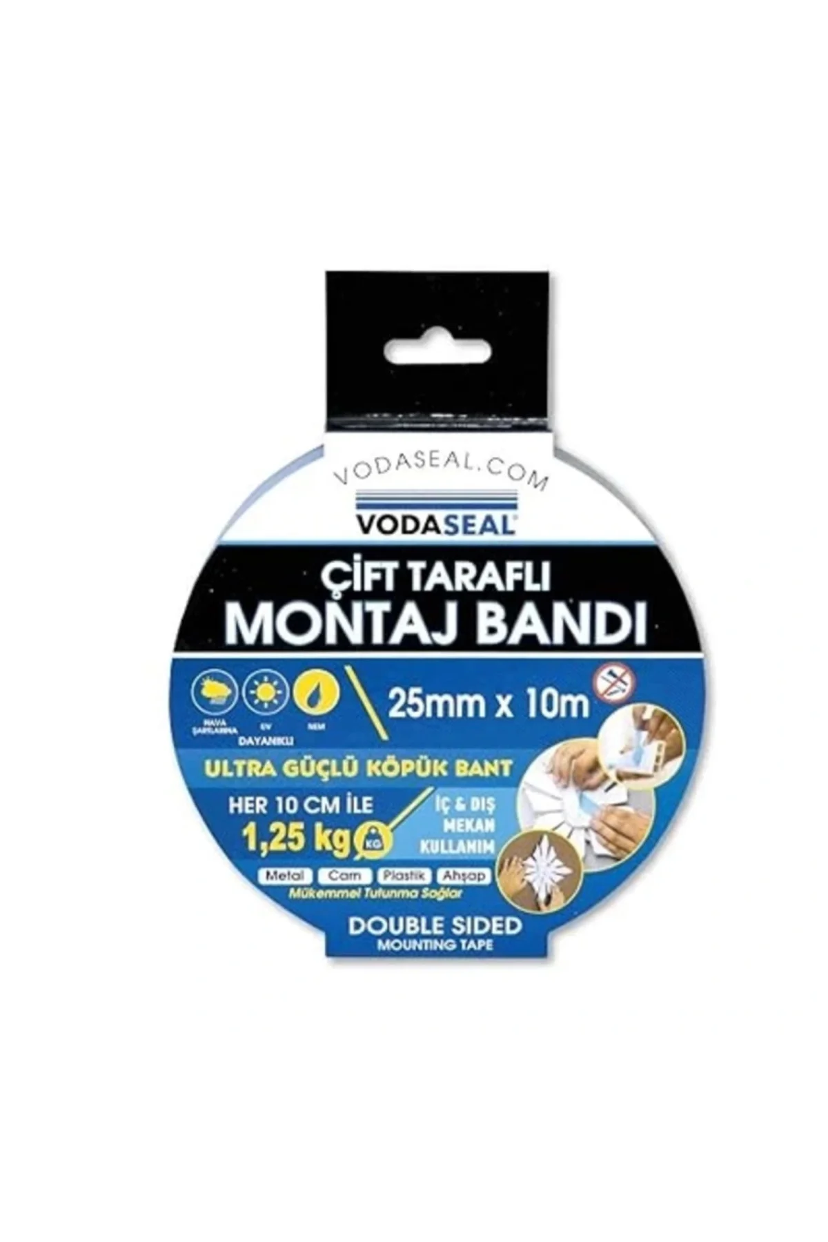53.01.021 Çift Taraflı Montaj Bandı, 25x10