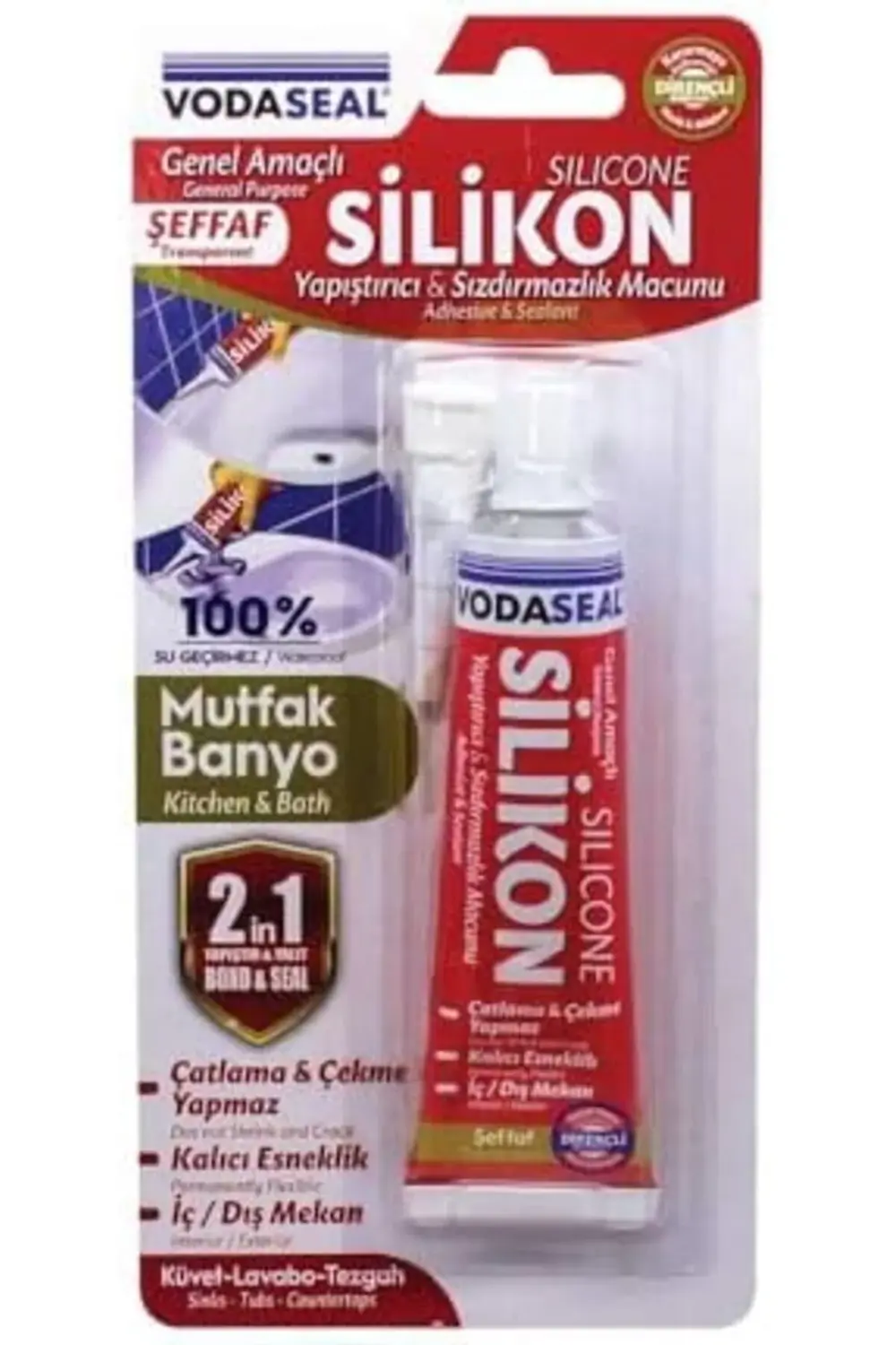 53.01.029 Tüp Silikon, 50g, Şeffaf 978262