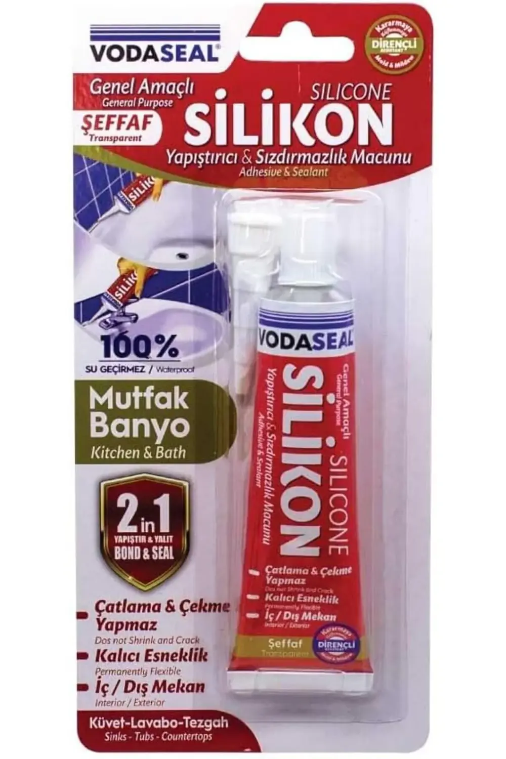 53.01.029 Tüp Silikon, 50g, Şeffaf 978262