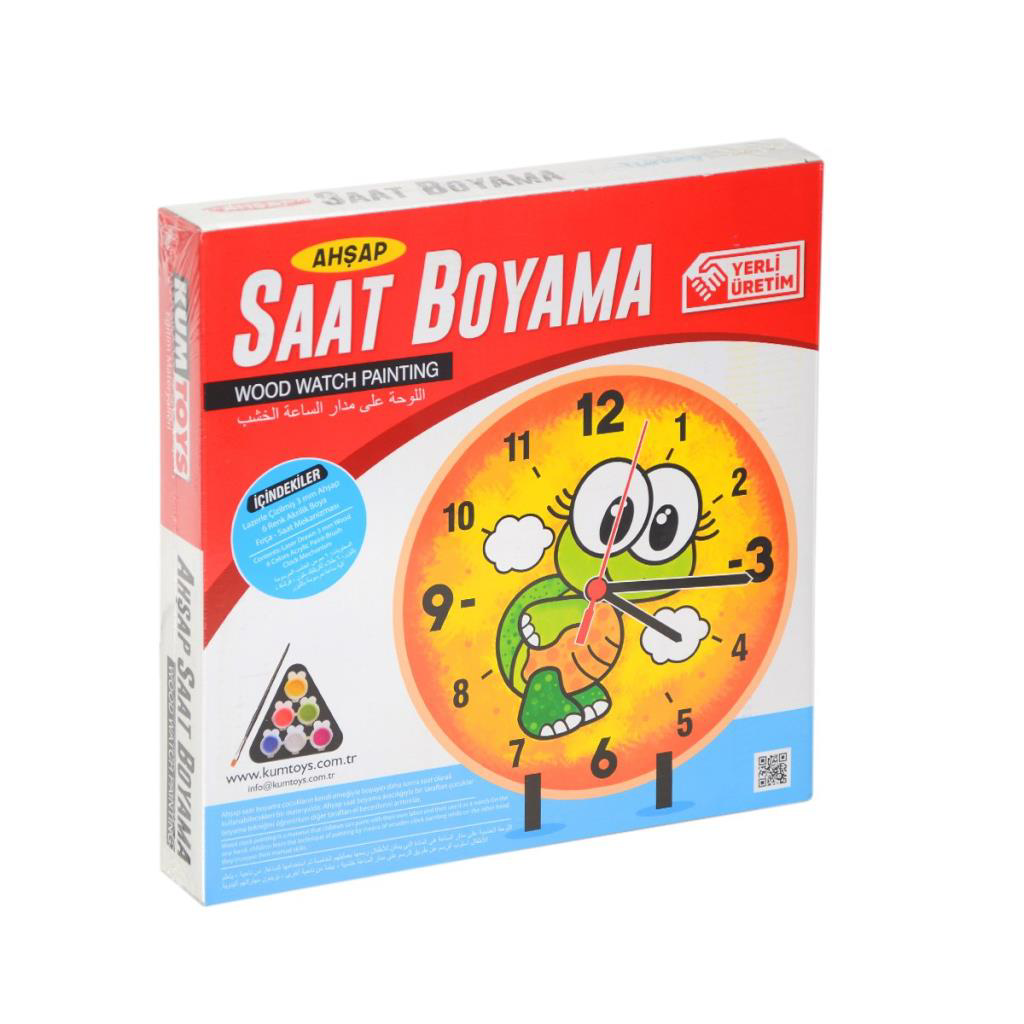 5302 Ahşap Saat Boyama