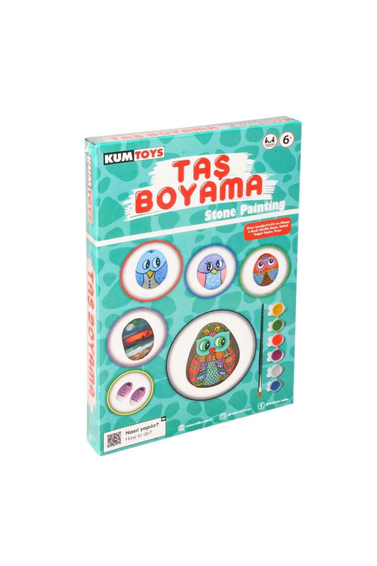 5307 Kumtoys Taş Boyama- Stone Painting / +6 Yaş