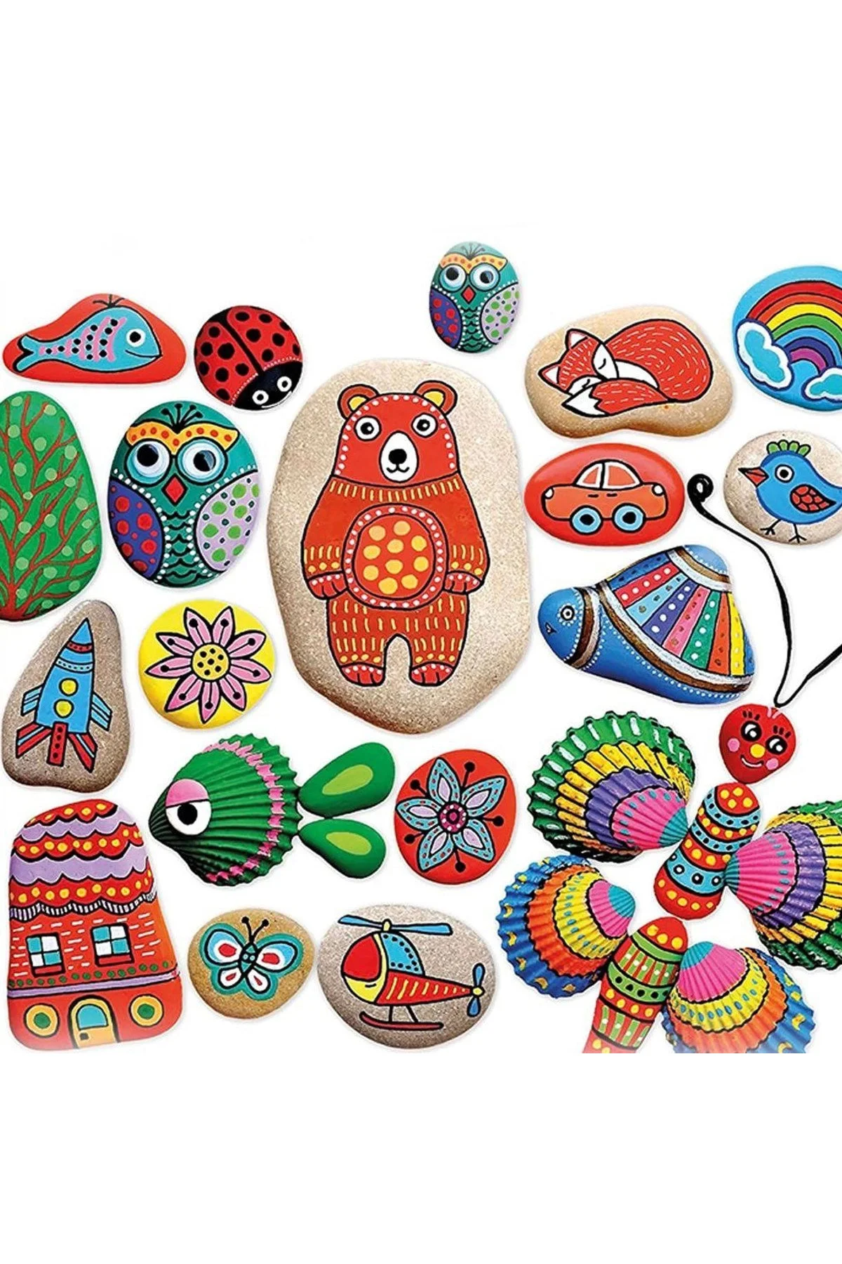 5307 Kumtoys Taş Boyama - Stone Painting / +6 yaş