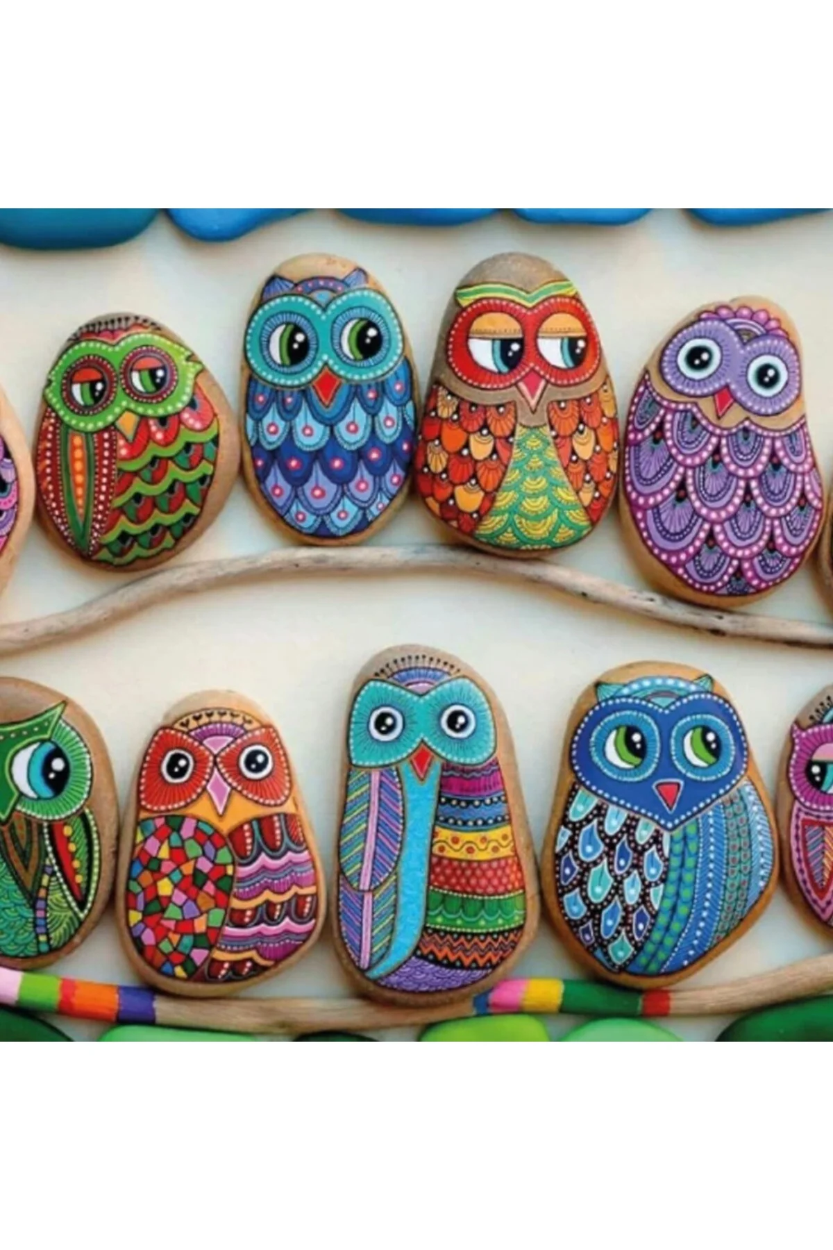 5307 Taş Boyama - Stone Painting / +6 yaş - Görsel 4