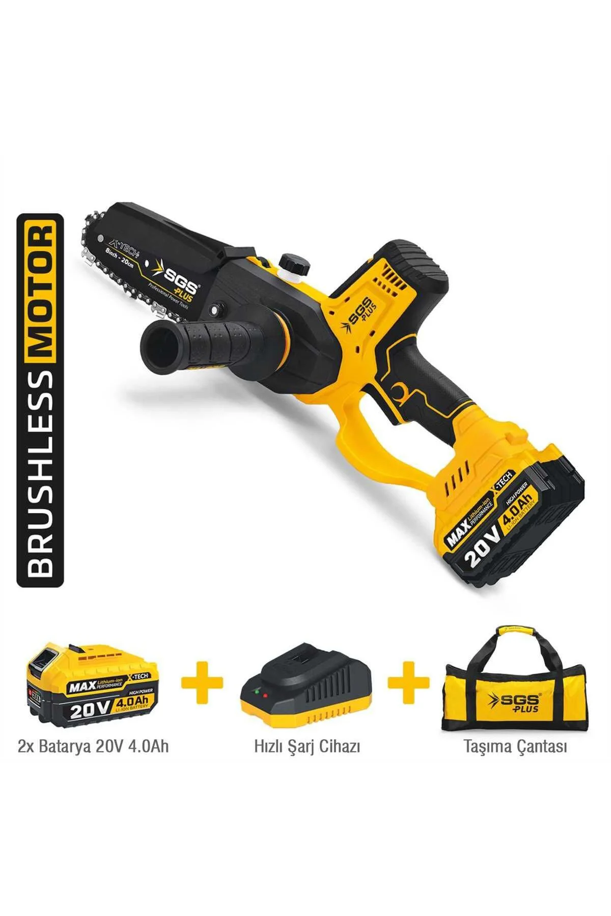 5310 Zincirli Kömürsüz Ağaç Budama Testeresi 20 Volt