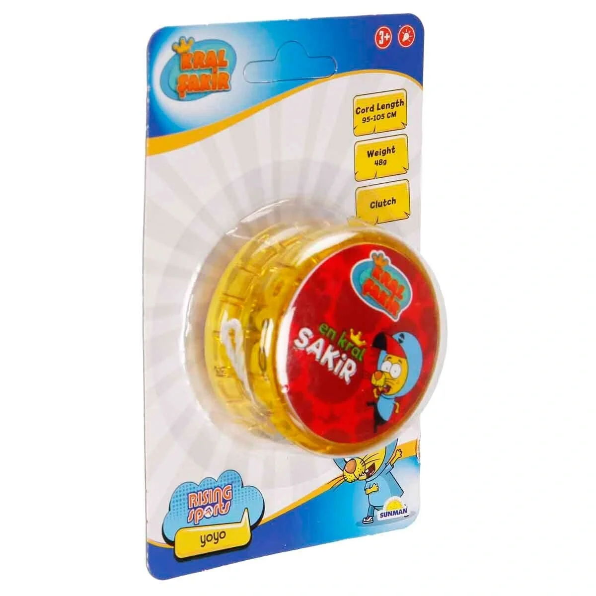 5354 SUN-RST-RSP-YOYO KRAL ŞAKİR 6CM SARI IŞIKLI KRTL KRAL