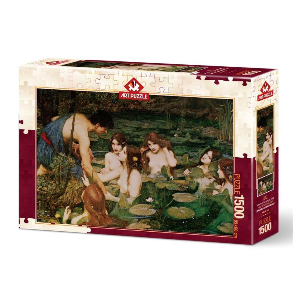 5377 Art Puzzle Hylas ve Su Perileri,1896 1500 parça Puzzle / +15 5377 Art Puzzle Hylas ve Su Perileri,1896 1500 parça Puzzle / +15