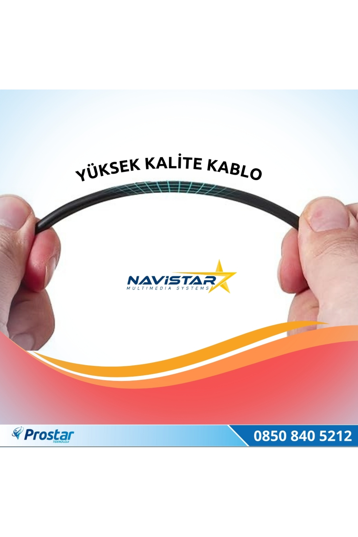 Navistar 54 Cm Kısa Rca Kamera Kablosu 3 Pin 1.55 Mm Socket,3 Core Wire