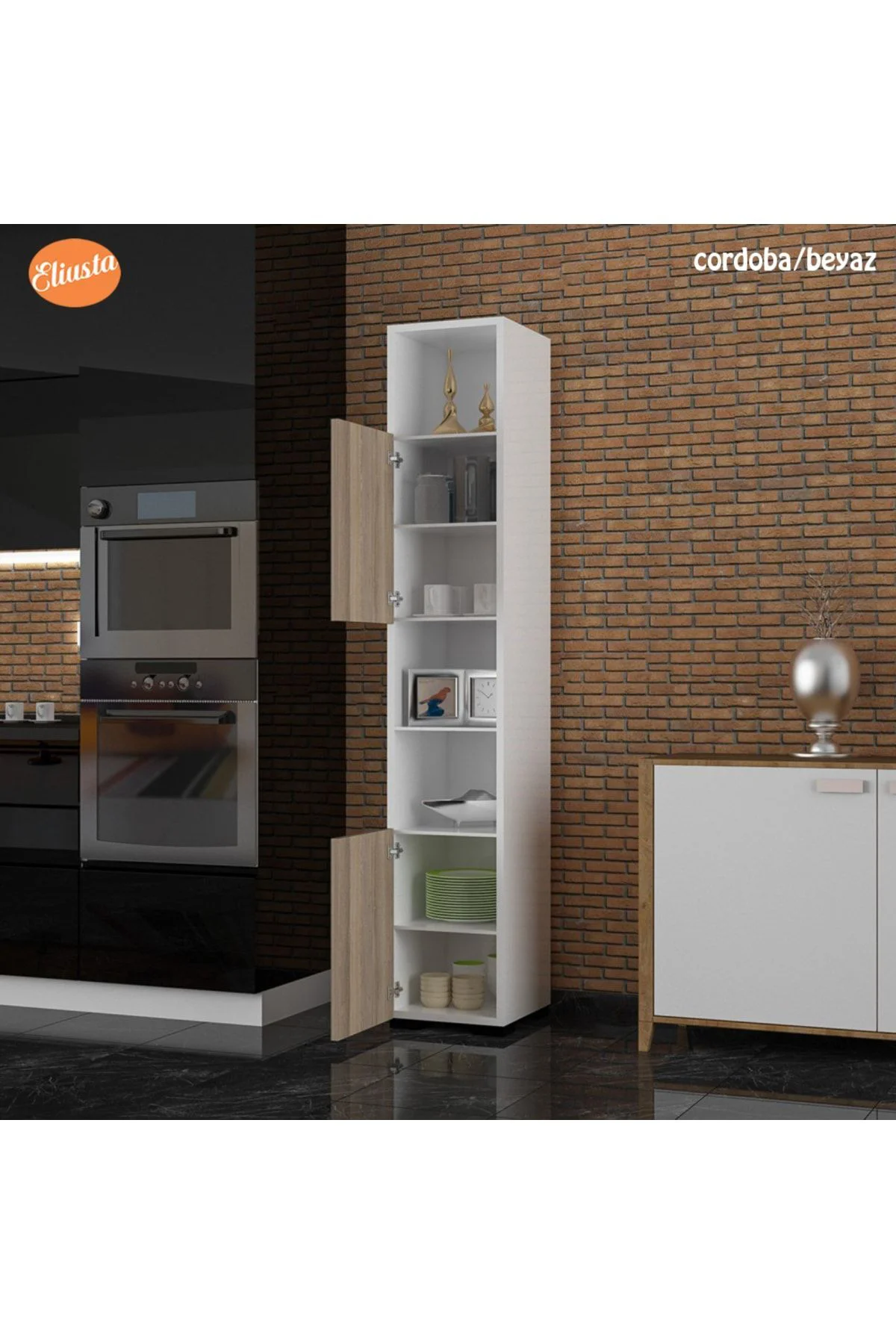 54 x 110 x 32 cm Kiler Dolabı Ofis Dolabı Çok Amaçlı Ofis Dolabı 