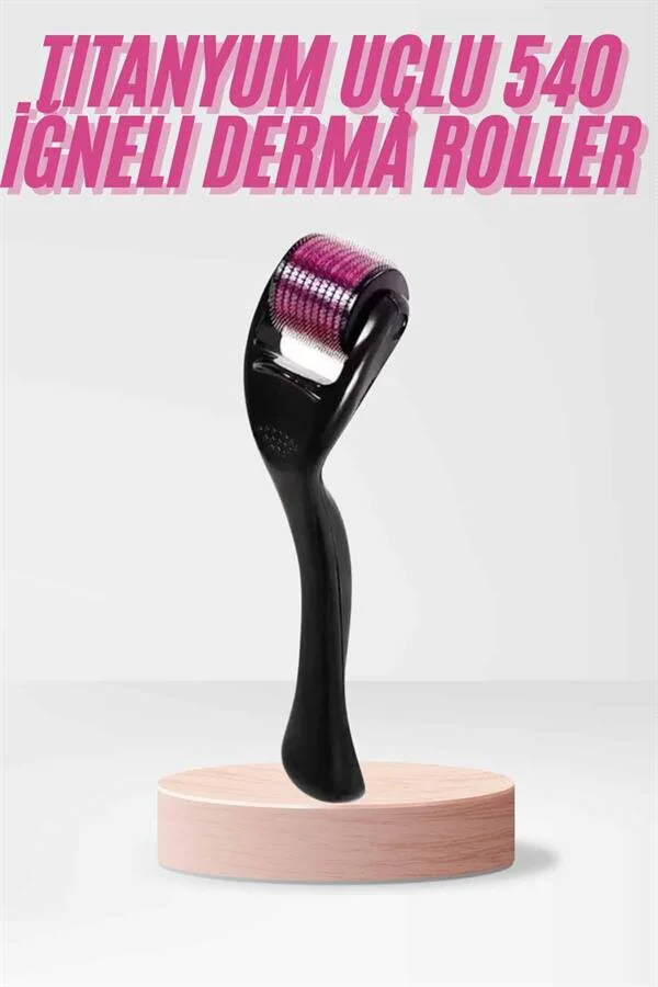 540 Iğneli Derma Roller 1Mm Titanyum Uçlu Cilt Bakımı ve Akne İzi Giderici Profesyonel Cihaz