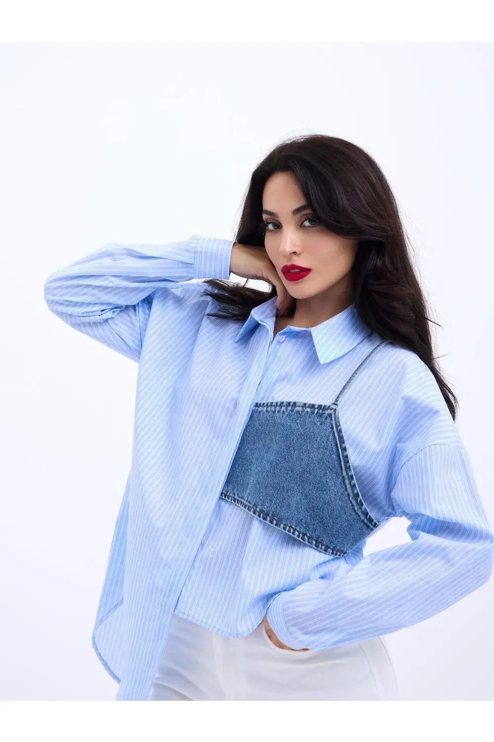 5419 GÖMLEK-SAN DİEGO ÇİZGİLİ