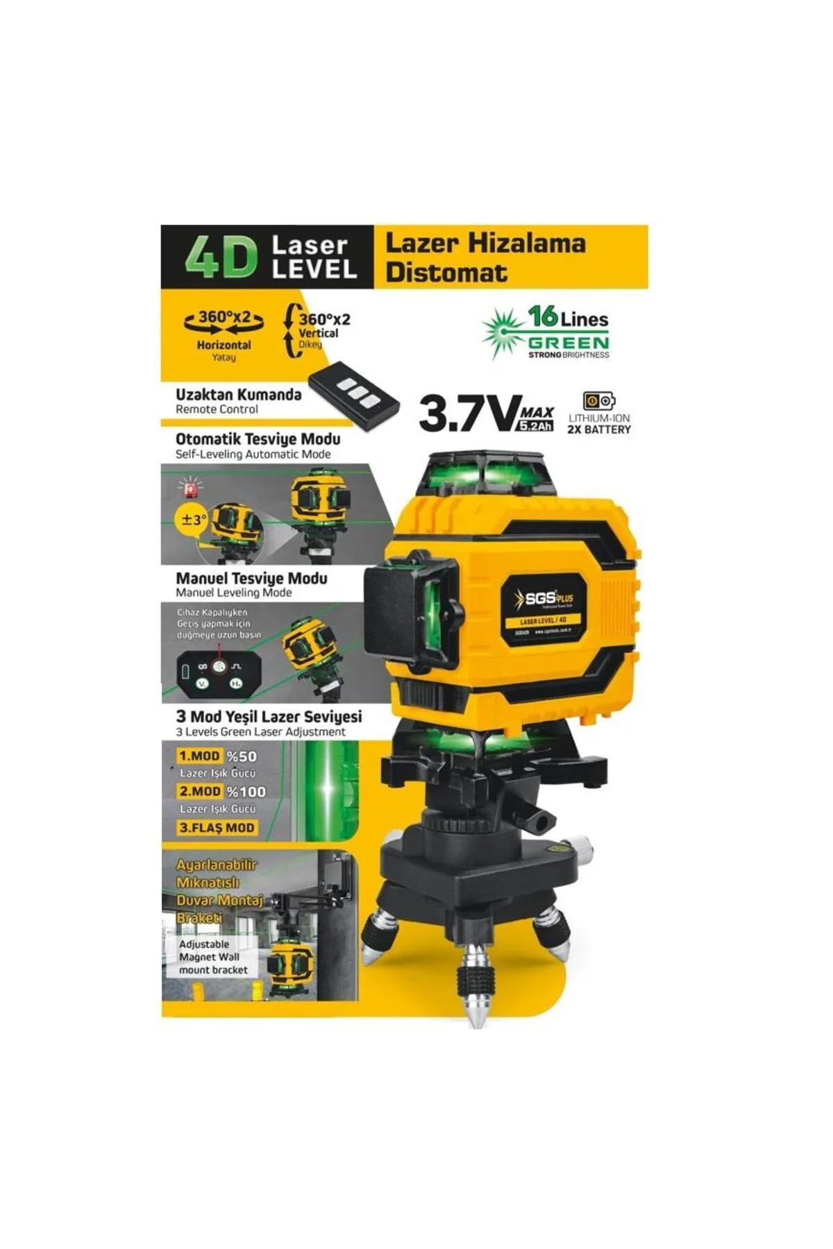 5429 LAZER HİZALAMA DİSTOMAT (ŞAKÜL) 4*360