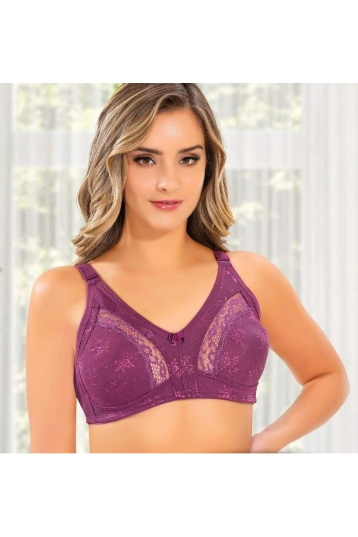 543 Dantelli Toparlayıcı Büstiyer Sütyen - 105, Ekru