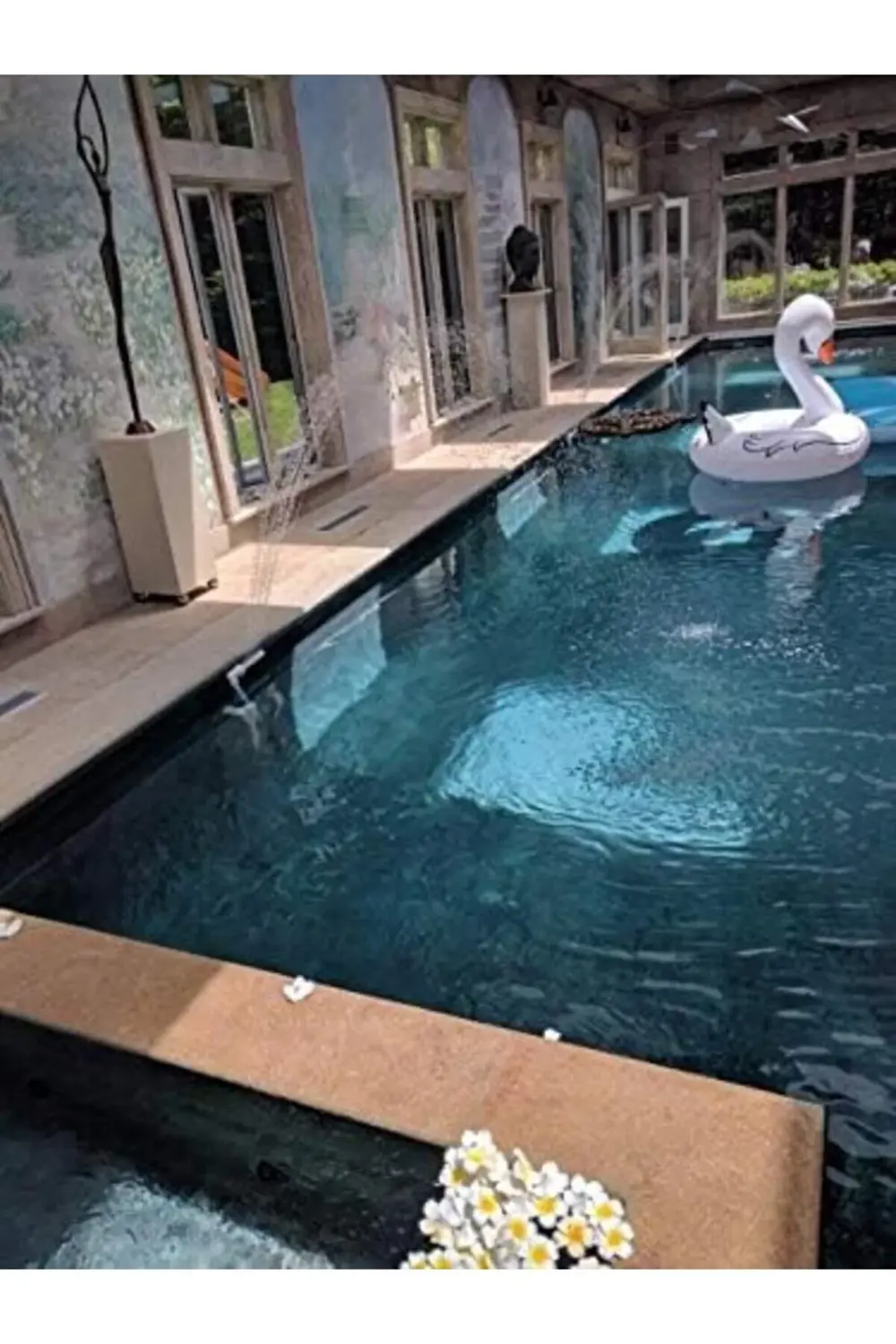 54507 Spa ve Yüzme Havuzu Şelale Çeşmesi, 3,5 cm Dişli Geri Dönüş