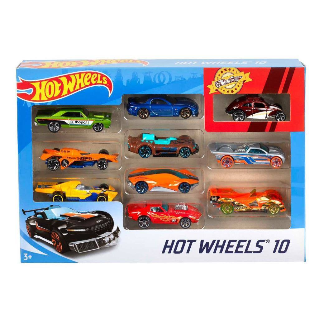 54886 Hot Wheels 10'lu Araba Seti - Karışık Asorti - Erkol Özel 54886 Hot Wheels 10'lu Araba Seti - Karışık Asorti - Erkol Özel