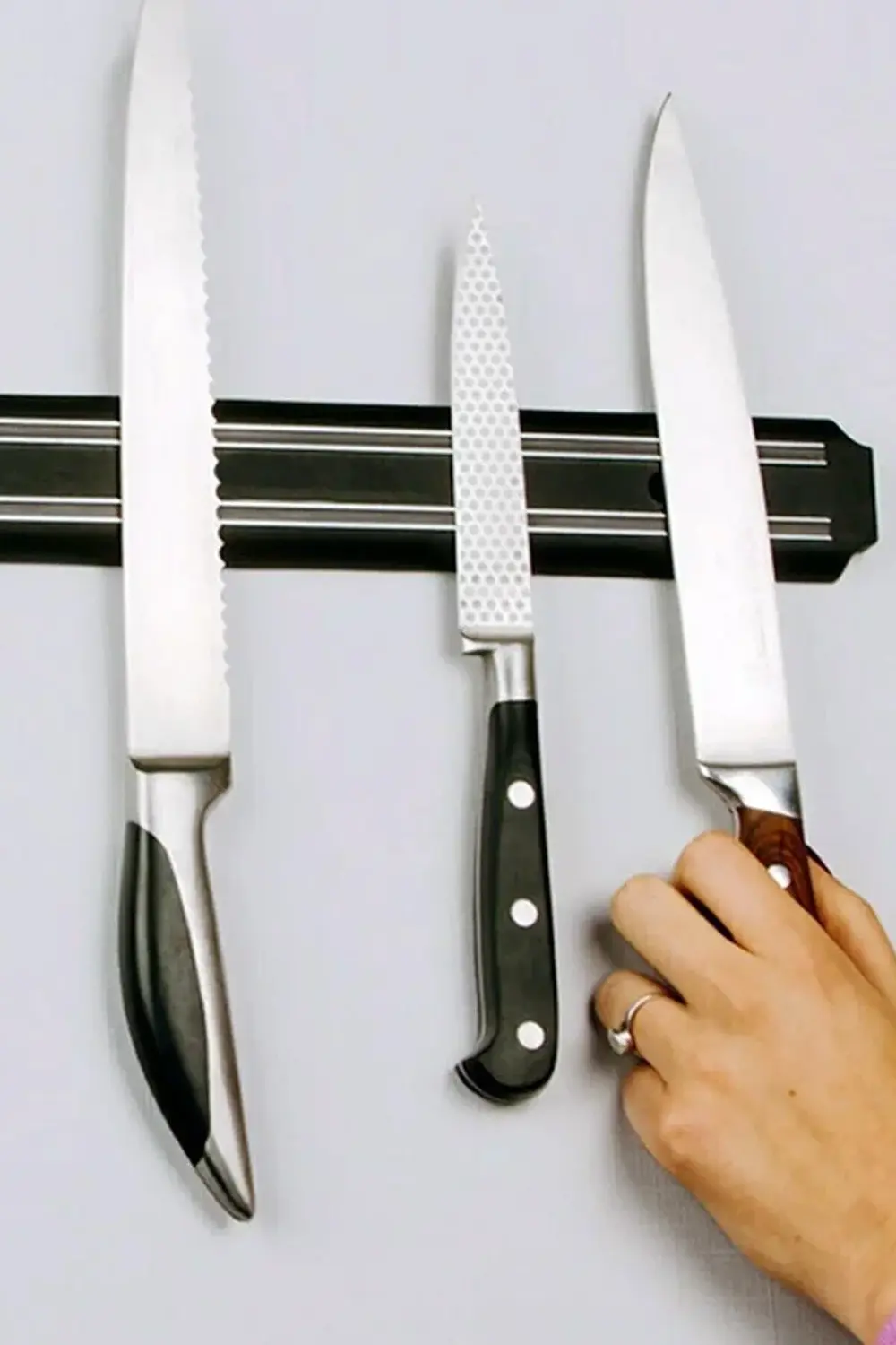 55 cm Mıknatıslı Metal Bıçak ve Alet Tutucu, Güçlü ve Pratik Kull