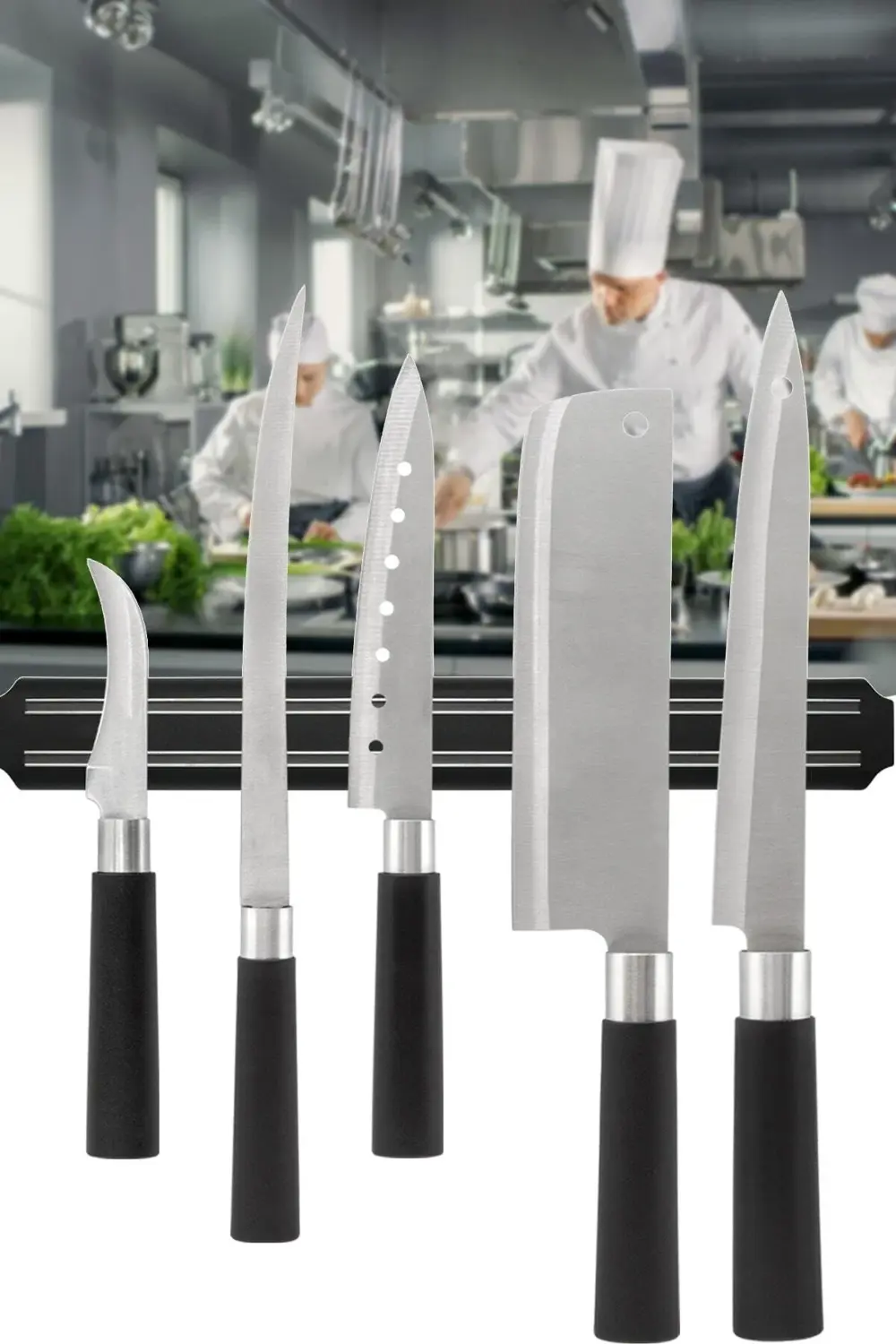 55 cm Mıknatıslı Metal Bıçak ve Alet Tutucu, Güçlü ve Pratik Kull