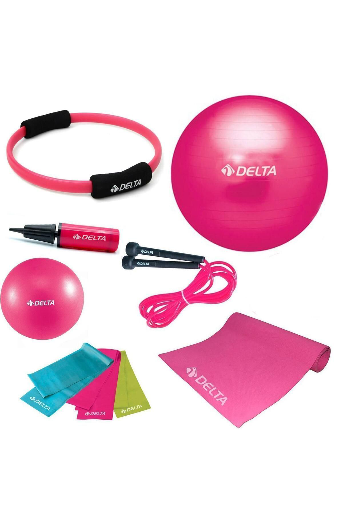 55 cm Ultimate New Collection Fuşya Pilates Seti - UNC