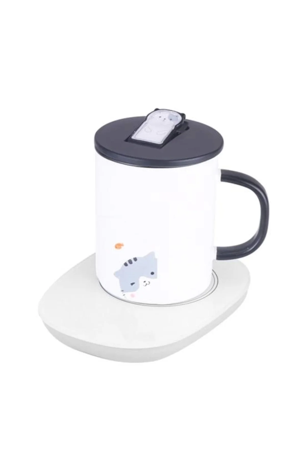 55 Derece Sabit Sıcaklıkta Seramik Metal Cam Kupa Isıtıcı ( Lisin