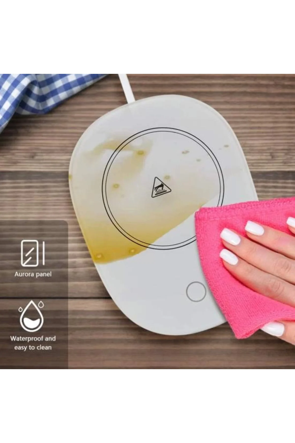 55 Derece Sabit Sıcaklıkta Seramik Metal Cam Kupa Isıtıcı ( Lisin