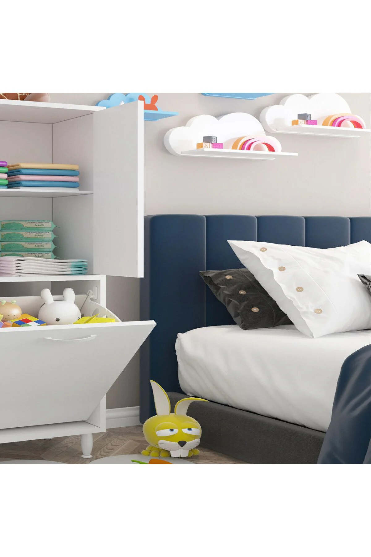 55 X 160 X32,5cm 3 Kapaklı Çok Amaçlı Mutfak Dolabı Sepetli Banyo 55 X 160 X32,5cm 3 Kapaklı Çok Amaçlı Mutfak Dolabı Sepetli Banyo