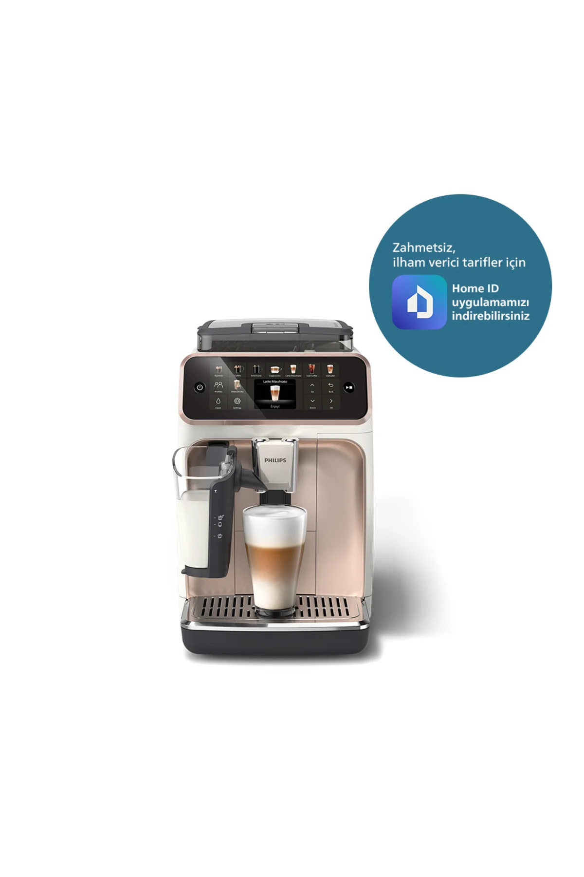 5500 Serisi LatteGo Tam Otomatik Espresso Makinesi, 20 Sıcak ve S