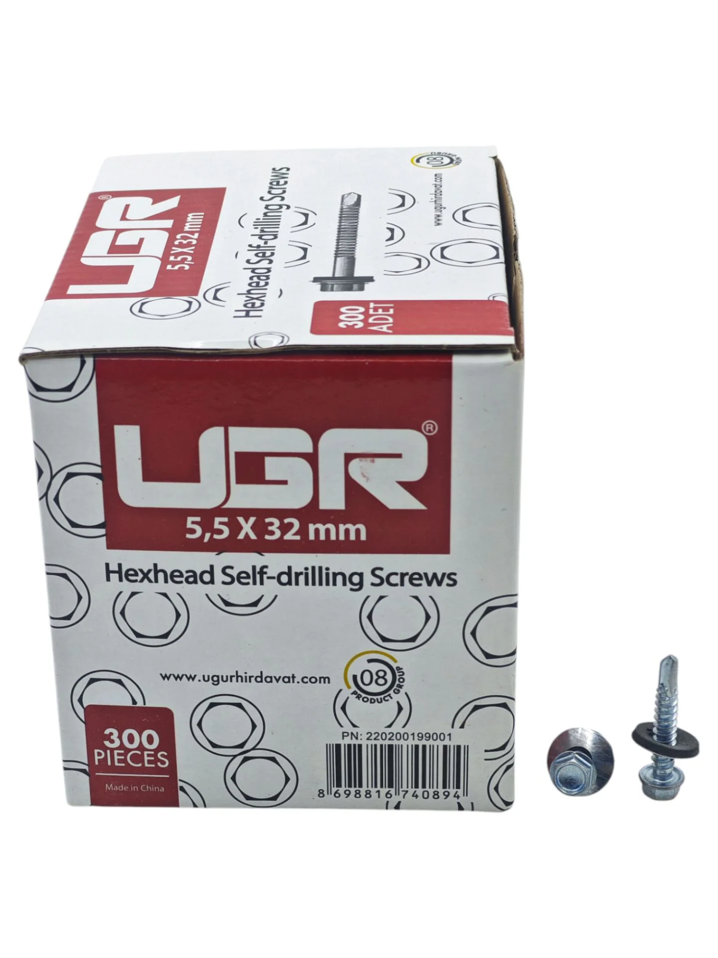 5532   UGR 5.5*32 Matkap Uçlu Trapez Çatı Vida 300lü