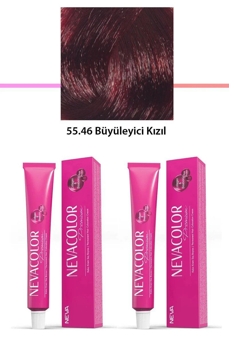 55.46 Büyüleyici Kızıl Kalıcı Krem Saç Boyası 2'li Set - Premium Saç Boyası Fiyatı, Yorumları ve Özellikleri