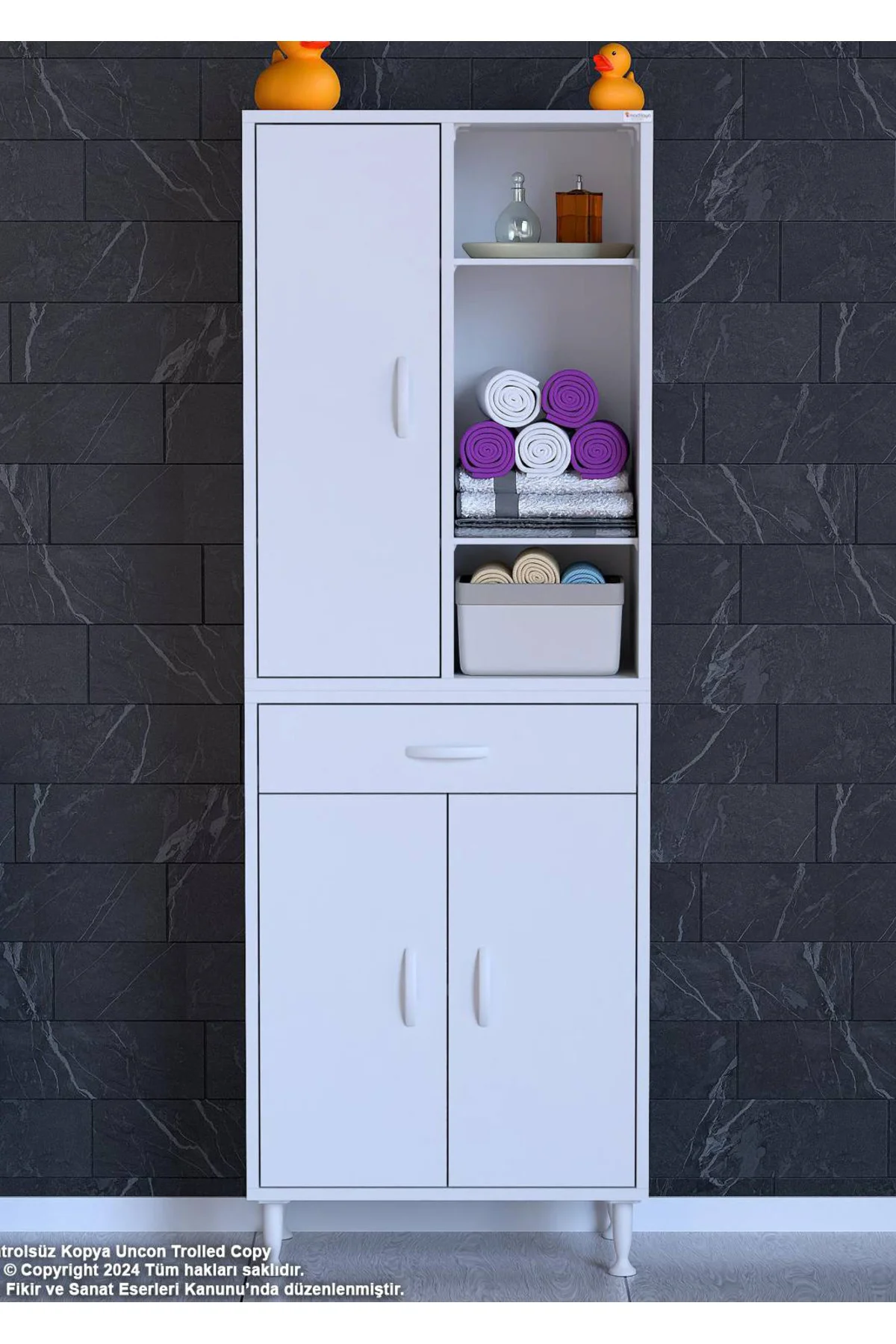 55x173 Cm Mutfak Dolabı Banyo Dolabı Çok Amaçlı Dolap Ard-138