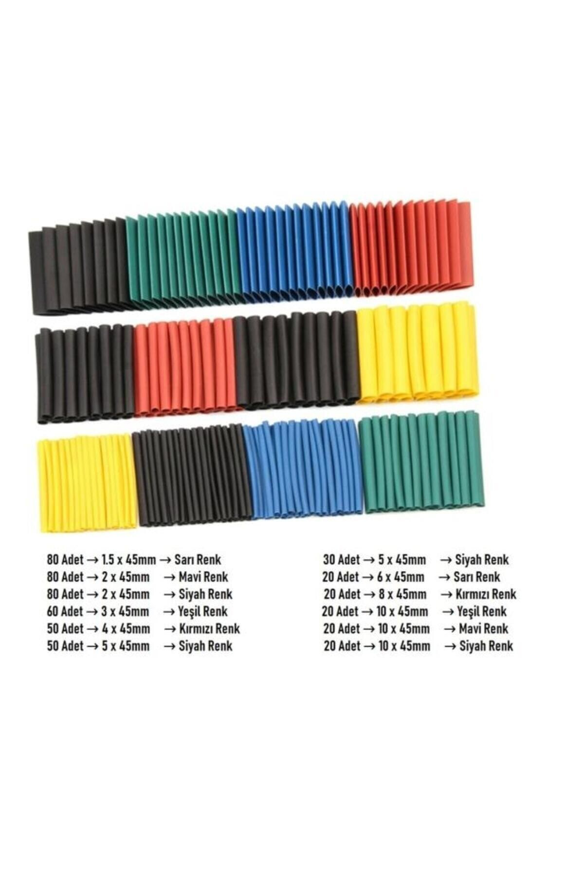 560 Adet Isıyla Daralan Makaron Seti Kablo Koruyucu Kablo Yalıtım