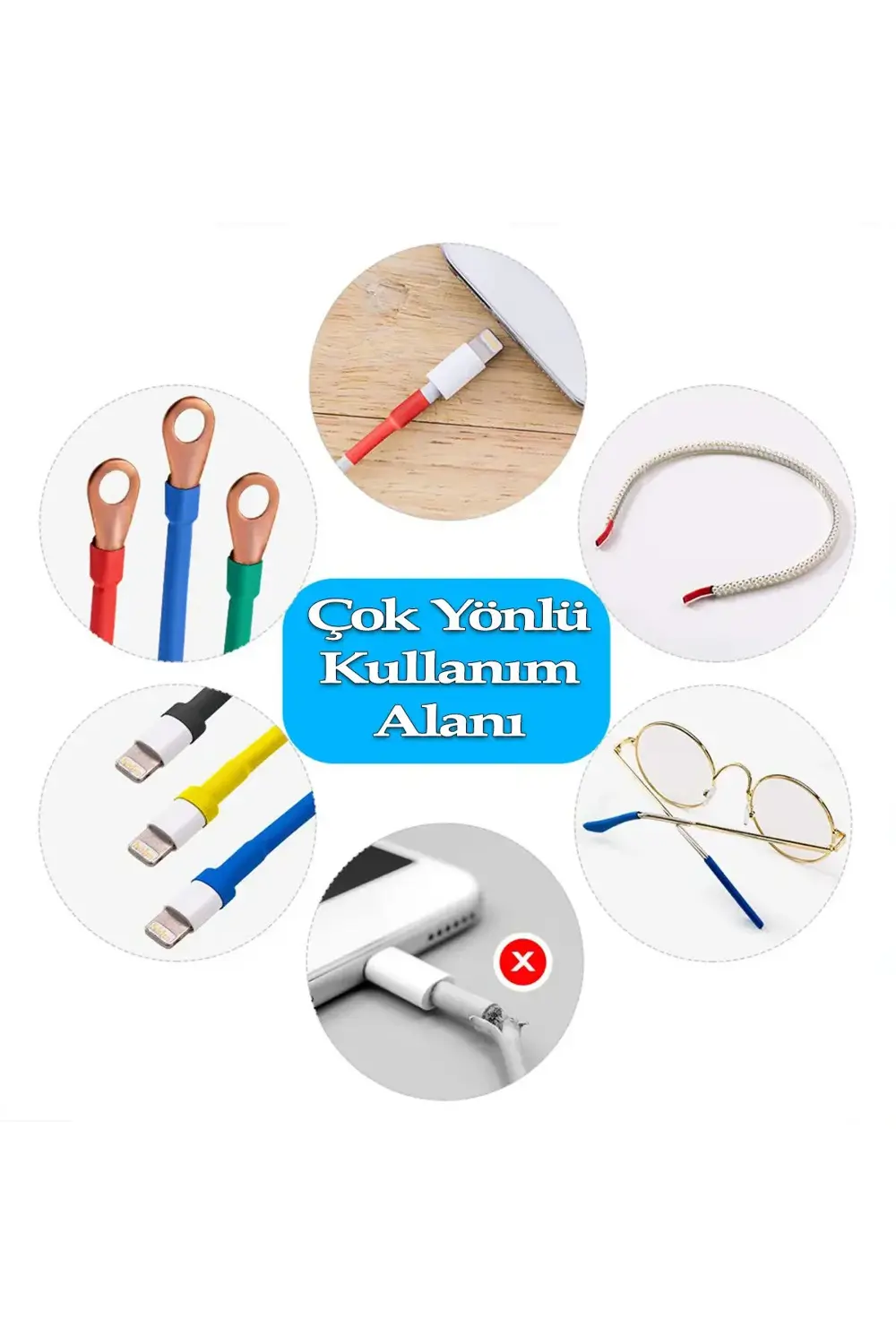 560 Adet Kutulu Makaron Kablo Seti Isıyla Daralan Kablo Tamir Kit