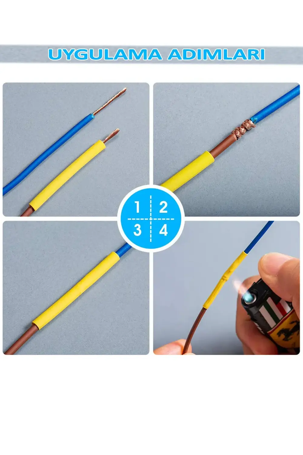 560 Adet Kutulu Makaron Kablo Seti Isıyla Daralan Kablo Tamir Kit