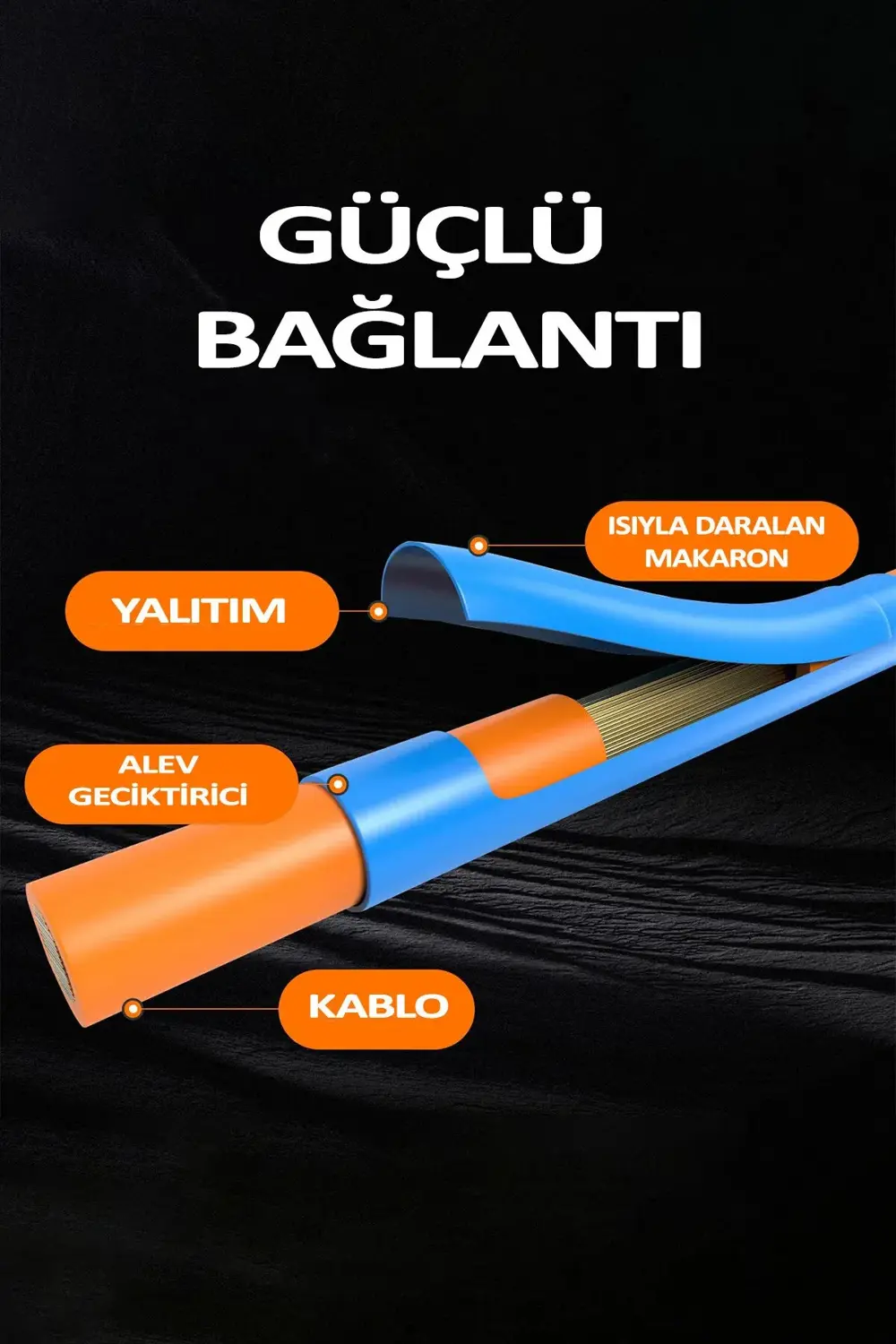 560 Adet Kutulu Makaron Kablo Seti Isıyla Daralan Kablo Tamir Kit