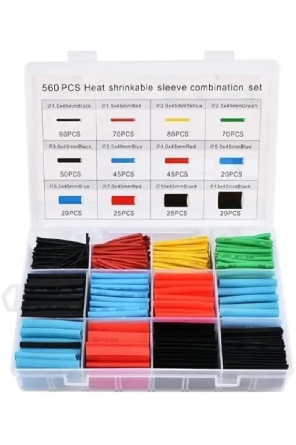 560 Parça Isıyla Daralan Makaron Kablo Set, Elektrik Kablosu için